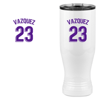 Thumbnail for Personalized Jersey Number Pilsner Tumbler (20 oz) - Spain Soccer - Design View