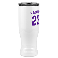 Thumbnail for Personalized Jersey Number Pilsner Tumbler (20 oz) - Spain Soccer - Front Right View