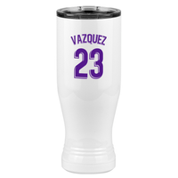 Thumbnail for Personalized Jersey Number Pilsner Tumbler (20 oz) - Spain Soccer - Left View