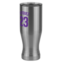 Thumbnail for Personalized Jersey Number Pilsner Tumbler (20 oz) - Spain Soccer - Front Left View
