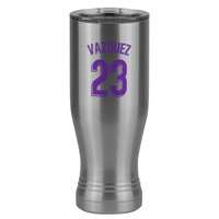 Thumbnail for Personalized Jersey Number Pilsner Tumbler (20 oz) - Spain Soccer - Left View