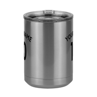 Thumbnail for Personalized Jersey Number Coffee Mug Tumbler with Handle (15 oz) - English Soccer - Front View