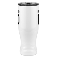 Thumbnail for Personalized Jersey Number Pilsner Tumbler (20 oz) - Italy Football - Front View