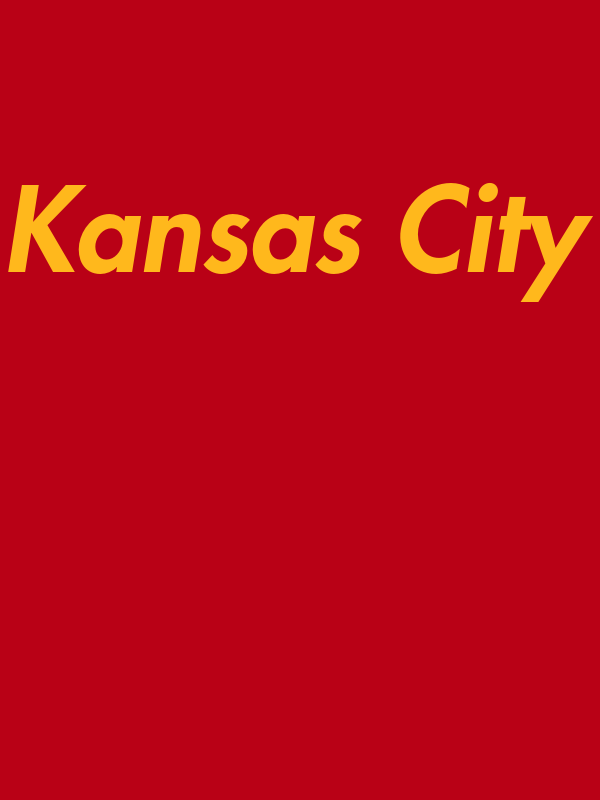 Personalized Kansas City T-Shirt - Red - Decorate View