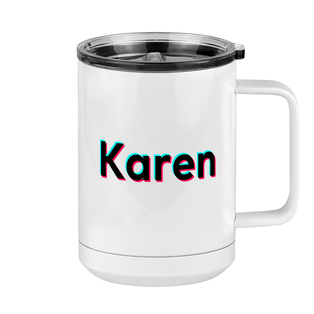 Karen Coffee Mug Tumbler with Handle (15 oz) - TikTok Trends - Right View
