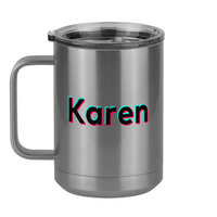 Thumbnail for Karen Coffee Mug Tumbler with Handle (15 oz) - TikTok Trends - Left View