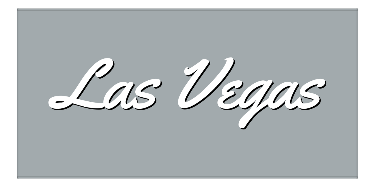 Personalized Las Vegas Beach Towel - Front View