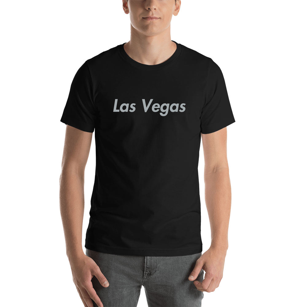Personalized Las Vegas T-Shirt - Black - Shirt View