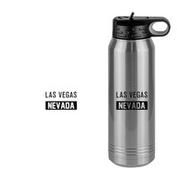 Thumbnail for Personalized Las Vegas Nevada Water Bottle (30 oz) - Design View