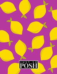Thumbnail for Personalized Lemons Notebook - Decorative Rectangle Nameplate - Back View