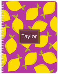 Thumbnail for Personalized Lemons Notebook - Rectangle Nameplate - Front View