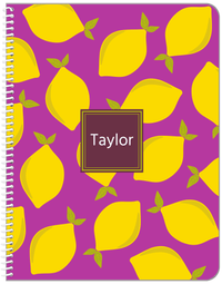 Thumbnail for Personalized Lemons Notebook - Square Nameplate - Front View