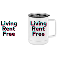 Thumbnail for Living Rent Free Coffee Mug Tumbler with Handle (15 oz) - TikTok Trends - Design View