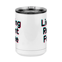 Thumbnail for Living Rent Free Coffee Mug Tumbler with Handle (15 oz) - TikTok Trends - Front View