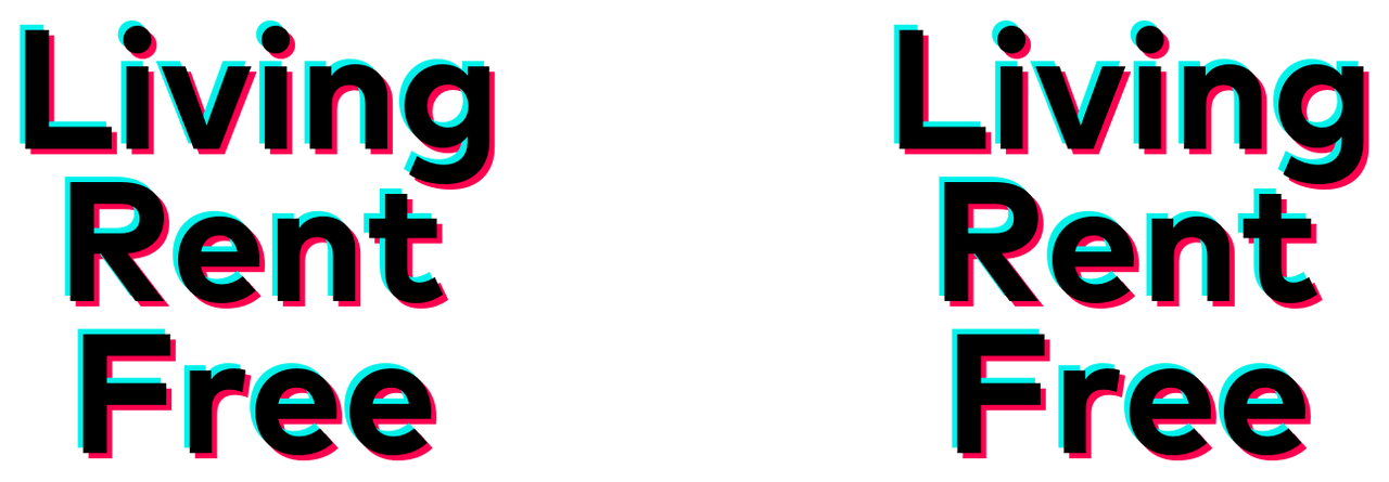 Living Rent Free Coffee Mug Tumbler with Handle (15 oz) - TikTok Trends - Graphic View