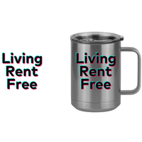 Thumbnail for Living Rent Free Coffee Mug Tumbler with Handle (15 oz) - TikTok Trends - Design View
