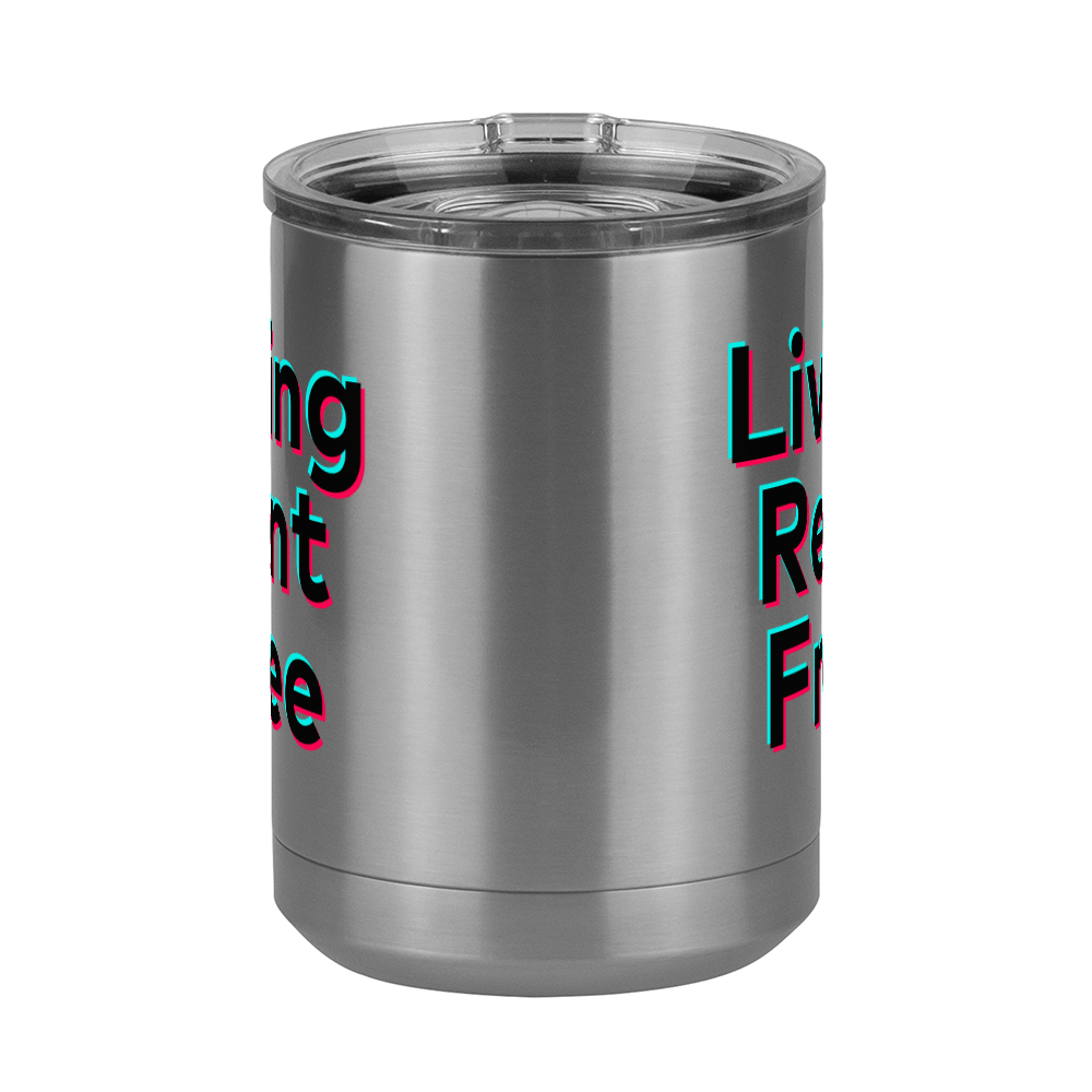 Living Rent Free Coffee Mug Tumbler with Handle (15 oz) - TikTok Trends - Front View