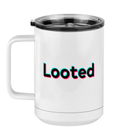 Thumbnail for Looted Coffee Mug Tumbler with Handle (15 oz) - TikTok Trends - Left View