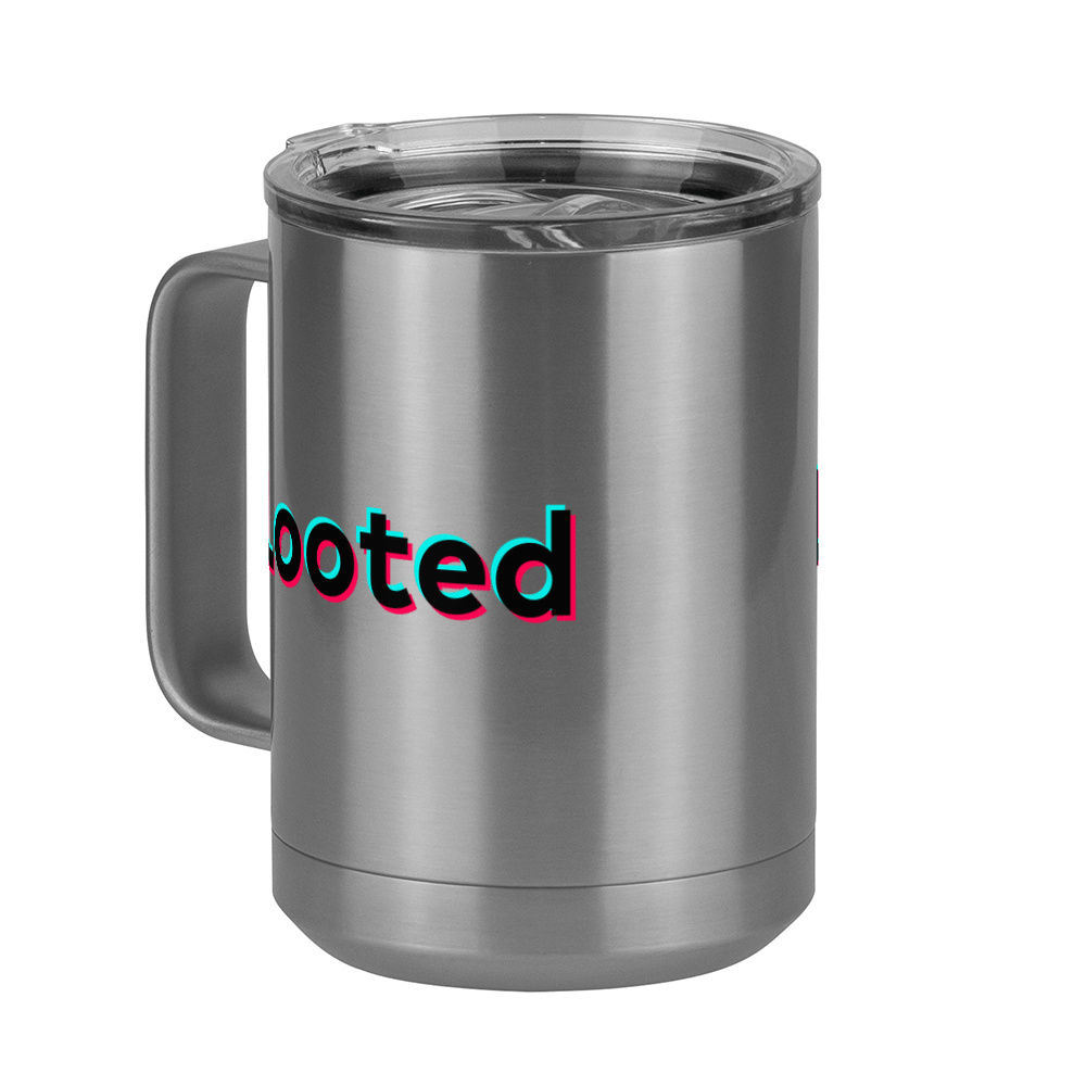 Looted Coffee Mug Tumbler with Handle (15 oz) - TikTok Trends - Front Left View