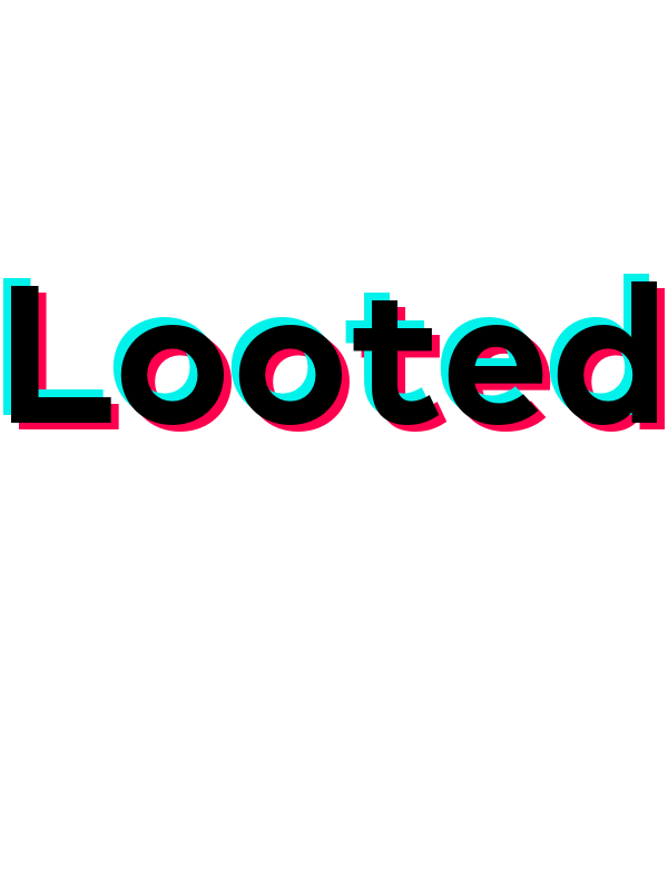 Looted T-Shirt - White - TikTok Trends - Decorate View