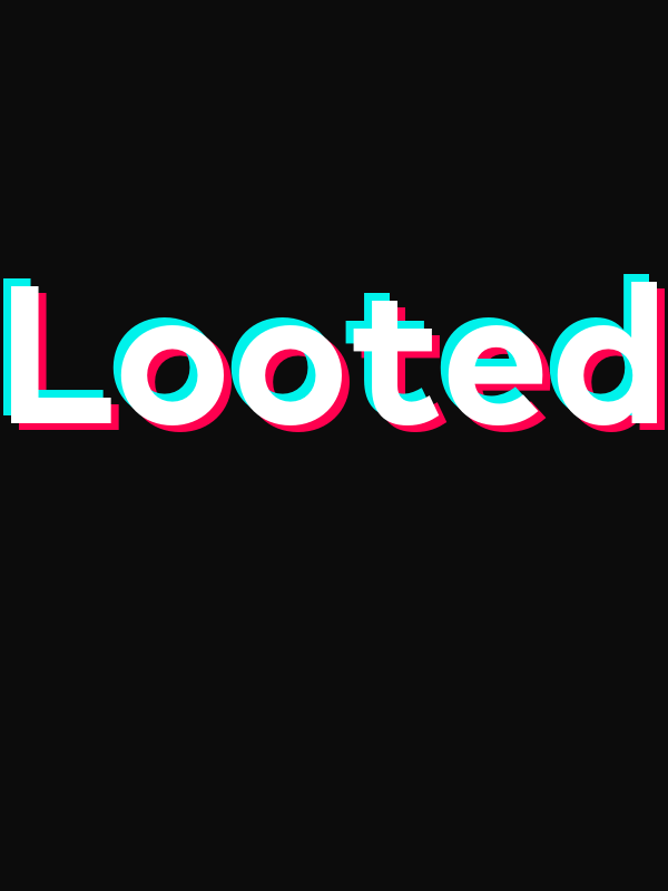 Looted T-Shirt - Black - TikTok Trends - Decorate View