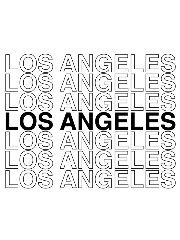 Los Angeles T-Shirt - White - Decorate View