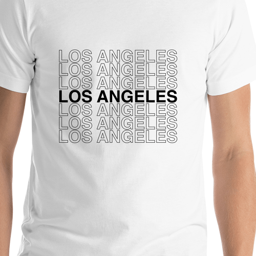 Los Angeles T-Shirt - White - Shirt Close-Up View