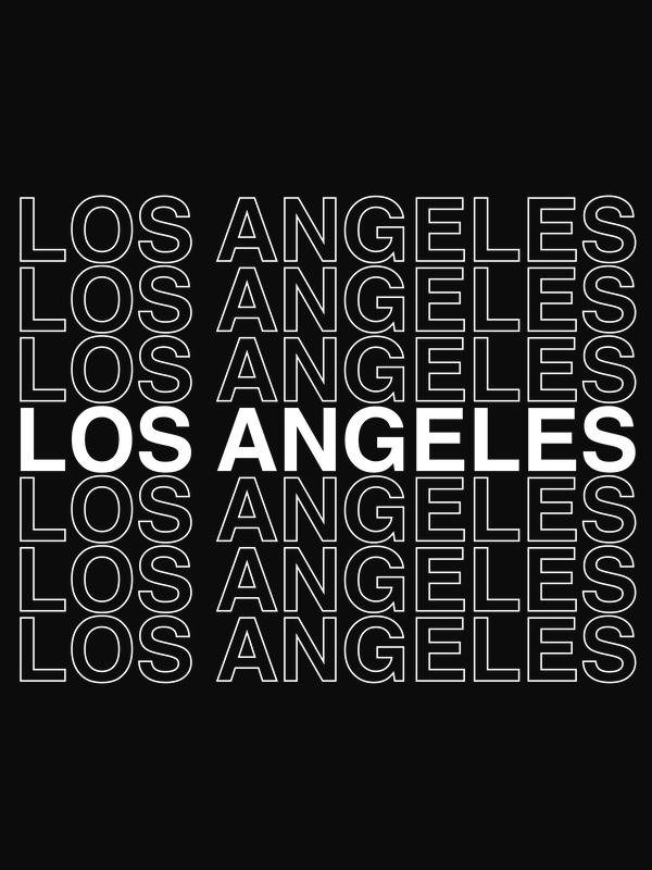Los Angeles T-Shirt - Black - Decorate View