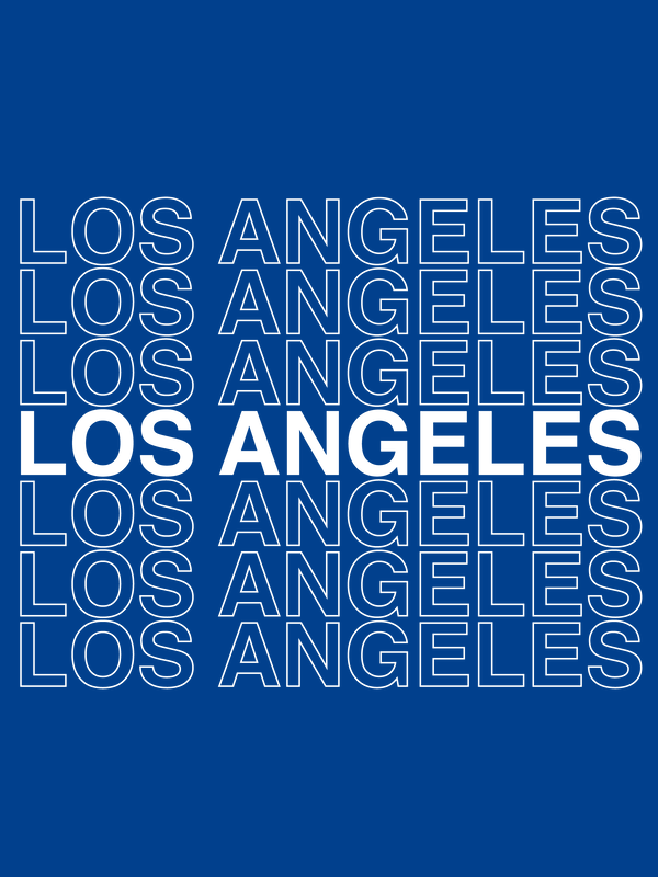 Los Angeles T-Shirt - Blue - Decorate View