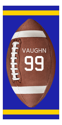 Thumbnail for Personalized Los Angeles Football Beach Towel - Front View