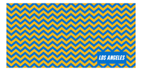 Thumbnail for Personalized Los Angeles Chevron Beach Towel - Front View