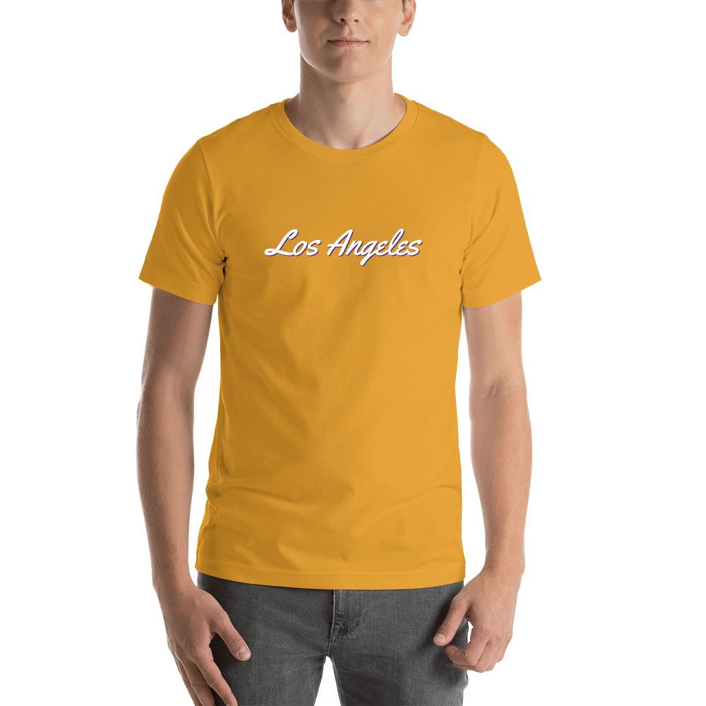 Personalized Los Angeles T-Shirt - Gold - Shirt View