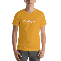Thumbnail for Personalized Los Angeles T-Shirt - Gold - Shirt View