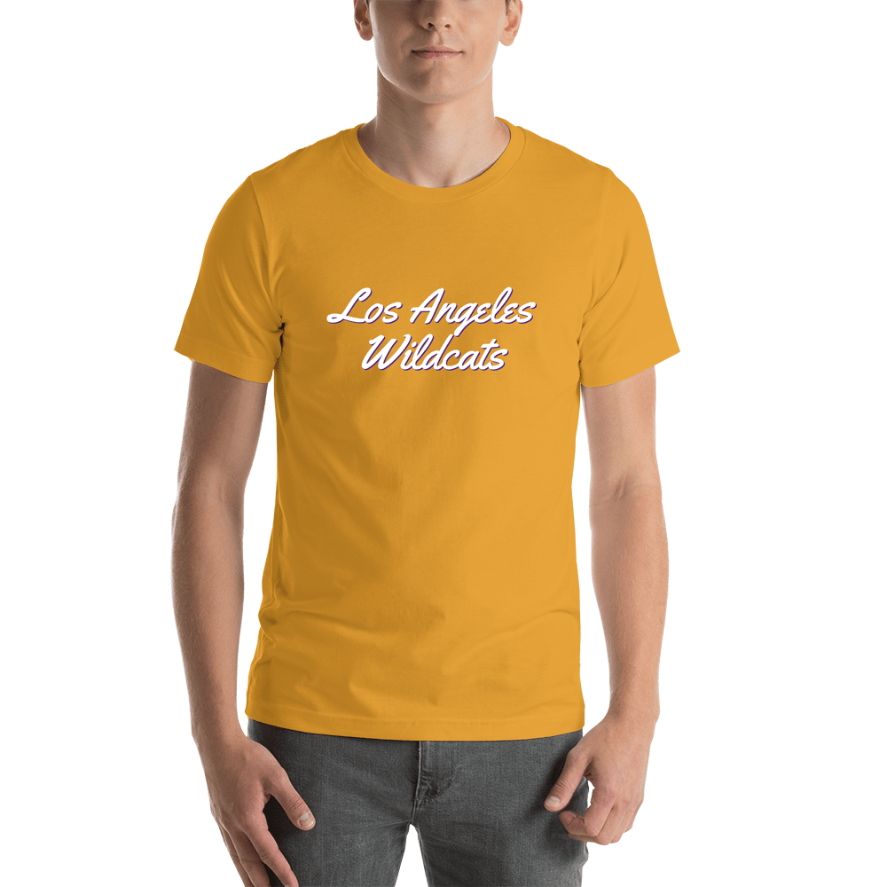 Personalized Los Angeles T-Shirt - Gold - Shirt View