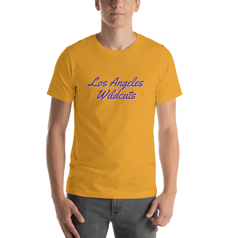 Personalized Los Angeles T-Shirt - Gold - Shirt View