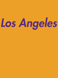 Thumbnail for Personalized Los Angeles T-Shirt - Gold - Decorate View