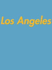 Thumbnail for Personalized Los Angeles T-Shirt - Blue - Decorate View