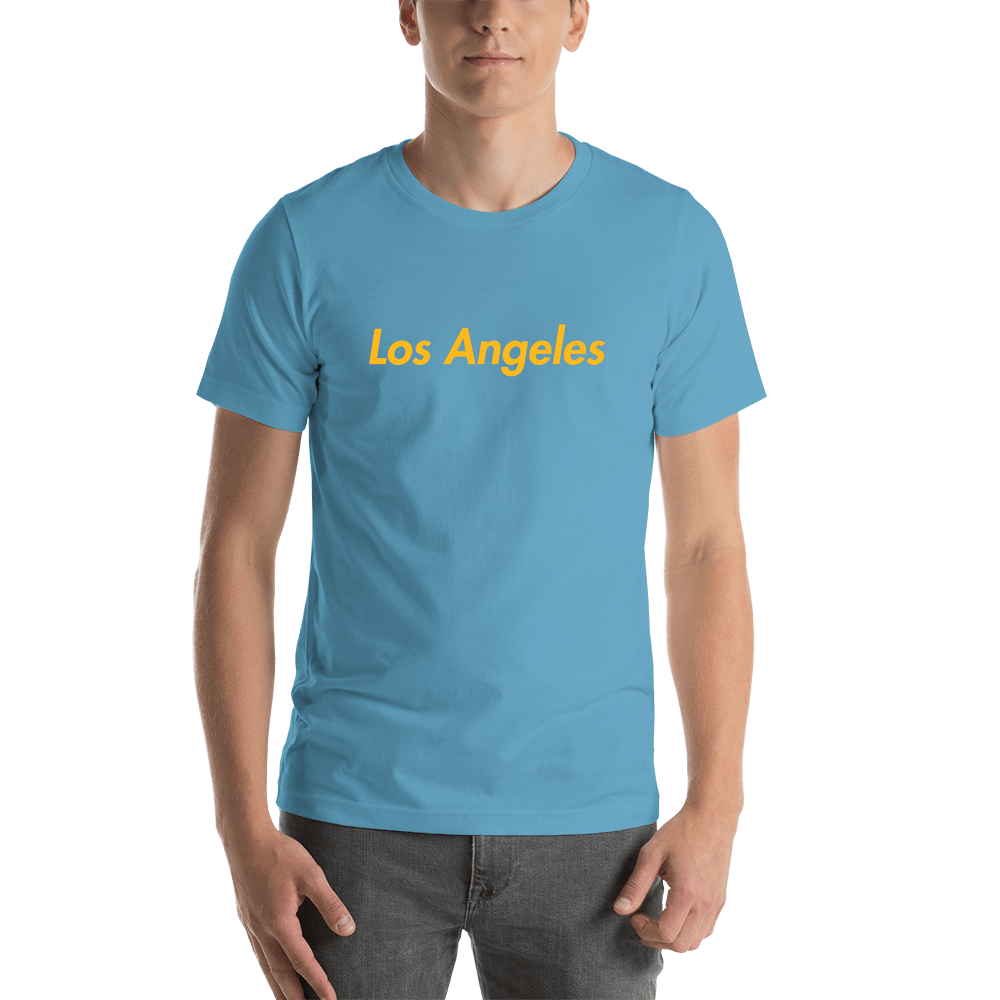 Personalized Los Angeles T-Shirt - Blue - Shirt View