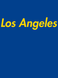 Thumbnail for Personalized Los Angeles T-Shirt - Blue - Decorate View