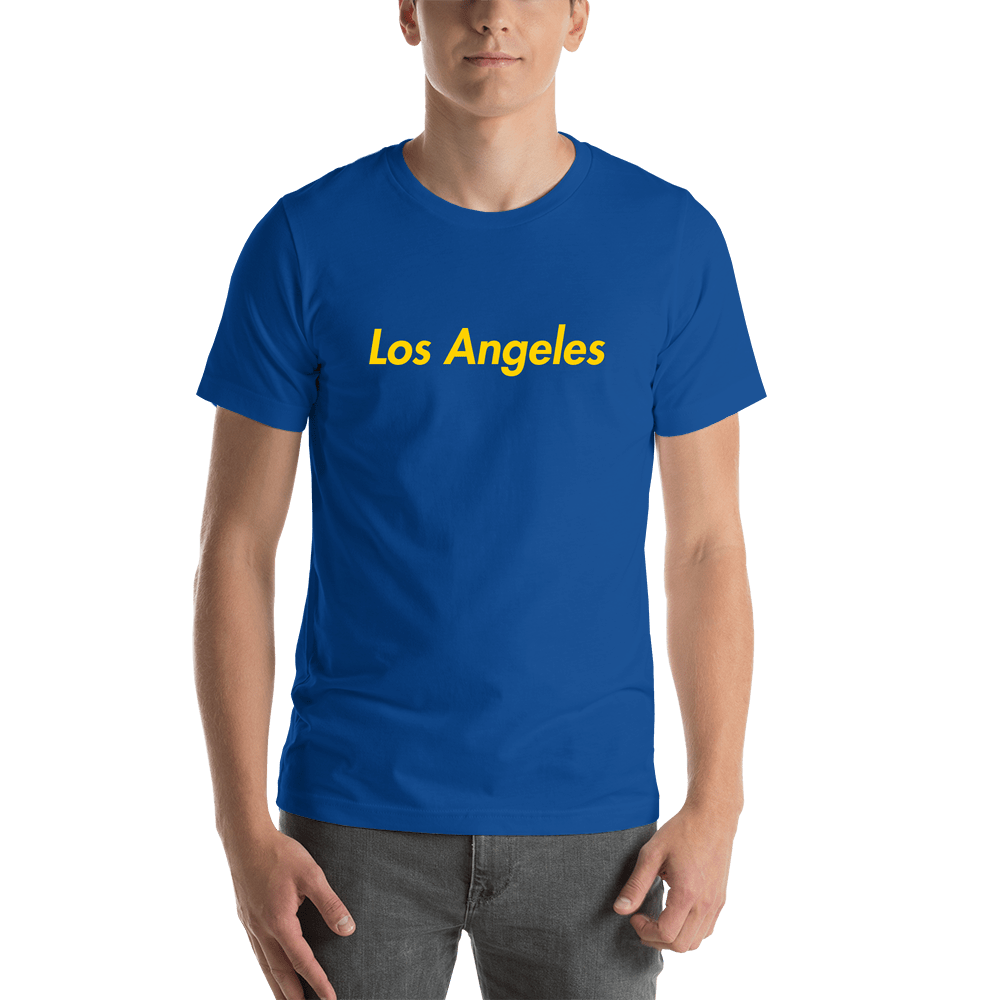 Personalized Los Angeles T-Shirt - Blue - Shirt View