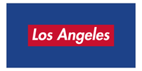 Thumbnail for Personalized Los Angeles Beach Towel - Front View