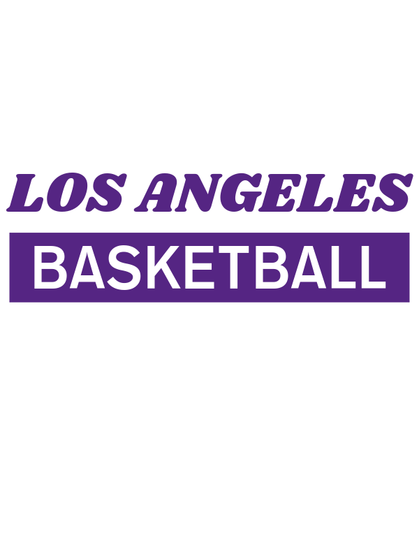 Los Angeles Basketball T-Shirt - White - Decorate View