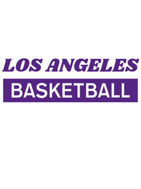 Thumbnail for Los Angeles Basketball T-Shirt - White - Decorate View