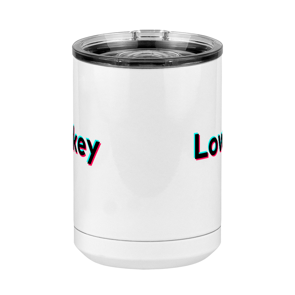 Lowkey Coffee Mug Tumbler with Handle (15 oz) - TikTok Trends - Front View