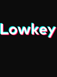 Thumbnail for Lowkey T-Shirt - Black - TikTok Trends - Decorate View