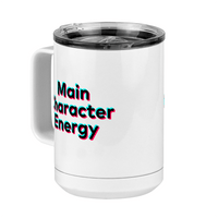 Thumbnail for Main Character Energy Coffee Mug Tumbler with Handle (15 oz) - TikTok Trends - Front Left View
