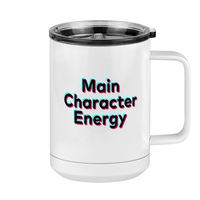 Thumbnail for Main Character Energy Coffee Mug Tumbler with Handle (15 oz) - TikTok Trends - Right View