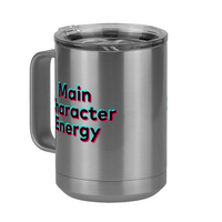 Thumbnail for Main Character Energy Coffee Mug Tumbler with Handle (15 oz) - TikTok Trends - Front Left View