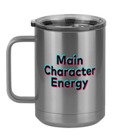 Thumbnail for Main Character Energy Coffee Mug Tumbler with Handle (15 oz) - TikTok Trends - Left View