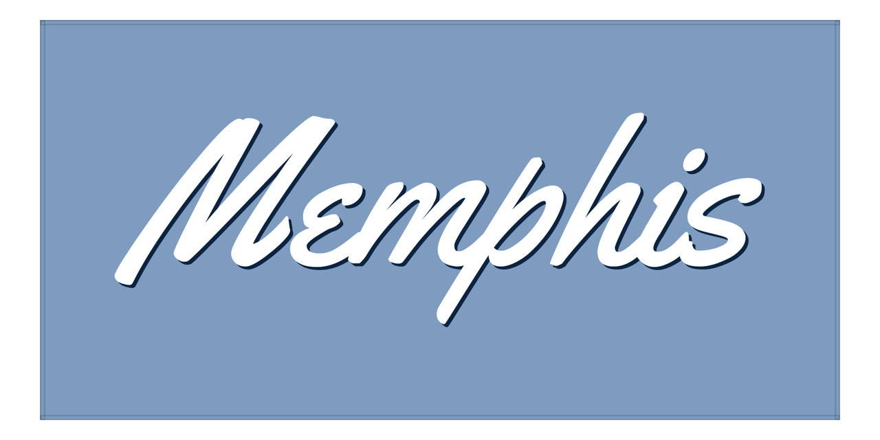 Personalized Memphis Beach Towel - Front View